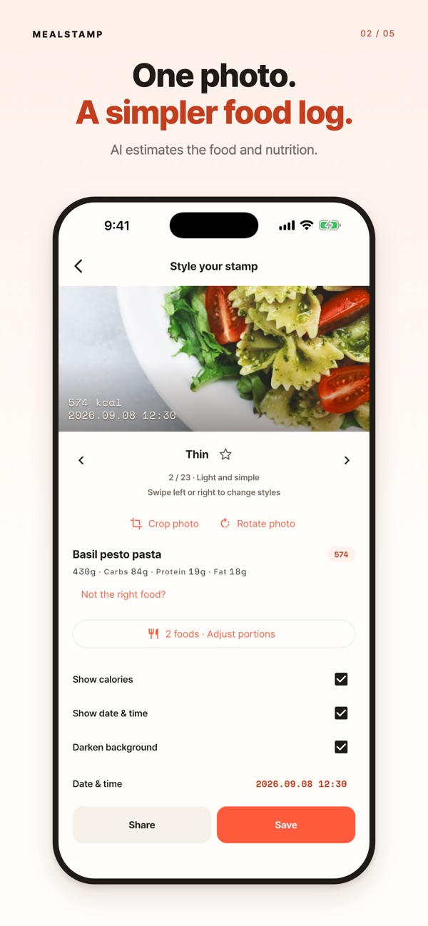 Mealstamp screenshot 3